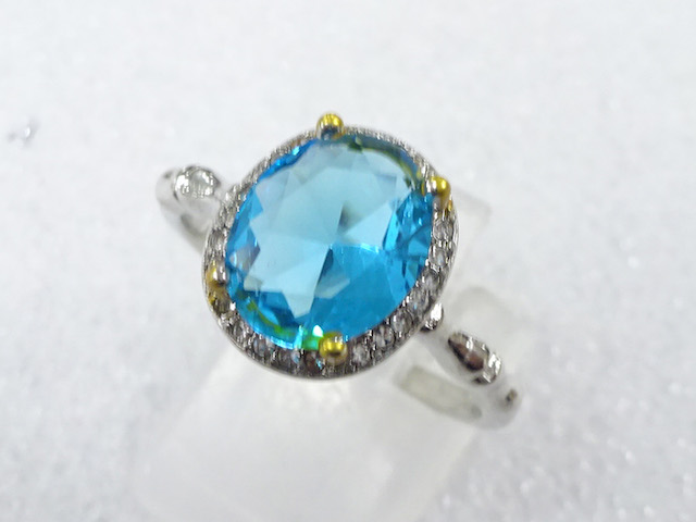 COLORED STONE FASHION RING / JP SIZE 19